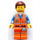 LEGO Emmet met Rugzak Minifiguur zonder plaat op poot