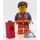 LEGO Emmet con Lopsided Smile y No Placa en Pierna Minifigura