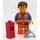 LEGO Emmet with Lopsided Smile and No Plate on Leg Minifigure