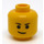LEGO Emmet mit Lopsided Smile und No Platte auf Bein Minifigure Kopf (Einbau-Vollbolzen) (3626 / 16072)