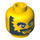 LEGO Evil Dwarf Head (Safety Stud) (3626 / 97085)