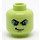 LEGO Evil Green Ninja Minifigure Head (Recessed Solid Stud) (3626 / 21450)