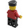 LEGO Exxon Town med Svart Ben och Svart Hatt Minifigur