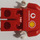 LEGO F. Massa con Torso Pegatinas y Plano Rojo Casco Minifigura