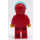 LEGO F1 Driver in Rood Helm en Suit minifiguur met lichtblauw vizier