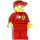 LEGO F1 Ferrari Engineer med Kropp Klistermärken Minifigur