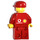 LEGO F1 Ferrari Engineer med Kropp Klistermärken Minifigur