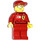LEGO F1 Ferrari Engineer met Torso Stickers minifiguur
