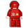 LEGO F1 Ferrari M. Schumacher med Hjälm och Kropp Klistermärken Minifigur