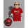 LEGO F1 Ferrari M. Schumacher med Hjälm och Kropp Klistermärken Minifigur