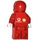 LEGO F1 Ferrari Pit Crew Member med Vodafone/Shell Klistermærker på Torso Minifigur