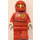 LEGO F1 Ferrari Pit Crew Member med Vodafone/Shell Klistermærker på Torso Minifigur