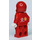 LEGO F1 Ferrari Pit Crew Member med Vodafone/Shell Klistermærker på Torso Minifigur