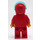 LEGO F1 Race Driver with Red Suit and Helmet Minifigure