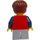 LEGO Fairground Mixer Boy con Plateado Logos en Rojo Camisa Minifigura