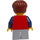 LEGO Fairground Mixer Boy mit Silber Logos auf rot Shirt Minifigur