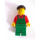 LEGO Zemědělec, Zelená Kombinézy a Černá bill Víčko Town Minifigurka