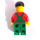 LEGO Bauer, Grün Overalls und Schwarz bill Kappe Town Minifigur