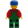 LEGO Jordbrukare Grön Overall Minifigur