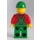 LEGO Jordbrukare med Skägg, Grön Overall, Grön Keps Minifigur