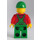 LEGO Farmer met Beard, Green Overalls, Green Pet minifiguur