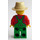 LEGO Bauer mit Grün Overalls und Beige Fedora Hut Minifigur