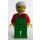 LEGO Farmer mit Medium Stone Grau Haar und Glasses Minifigur