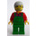 LEGO Boer met Medium Stone Grijs Haar en Bril Minifiguur