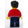 LEGO Farmers Market Man with Red Letterman Jacket Minifigure