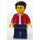 LEGO Farmers Market Man with Red Letterman Jacket Minifigure