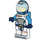 LEGO Weiblich Astronaut mit Dunkles Azur Helm und Brille Minifigur