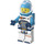 LEGO Vrouwelijk Astronaut met Donker azuurblauw Helm Minifiguur