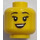 LEGO Weiblich Athlet Kopf (Vertiefte feste Noppen) (3626 / 68045)