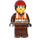 LEGO Kvinne Bygningsarbeider med Reddish Brun Antrekk Minifigur