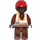 LEGO Kvinne Bygningsarbeider med Reddish Brun Antrekk Minifigur