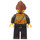 LEGO Female Firefighter With Brown Hair Minifigure