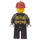 LEGO Weiblich Feuerwehrmann mit Dunkelrot Helm Minifigur