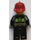 LEGO Vrouwelijk Brandweerman met Donkerrood Helm Minifiguur