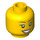 LEGO Female Head with Eyelashes and Red Lipstick (Safety Stud) (11842 / 14915)
