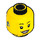 LEGO Female Head with Open Smile and Hearing Aid (Recessed Solid Stud) (3626 / 69148)