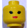LEGO Female Head with Red Lipstick (Safety Stud) (3626)