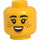 LEGO Female Head with Smile and Freckles (Recessed Solid Stud) (3626 / 101003)