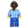 LEGO Female In Blue Clothes and Wearing A Pendant Minifigure
