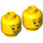 LEGO Kvinna i Sjukhus Gown Minifigur Huvud (Infälld solid knopp) (3626 / 68375)