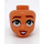 LEGO Female Minidoll Diriger avec Grey Yeux et Brown Lips (Isabella) (92198 / 101102)