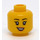 LEGO ženský Minifigurka Hlava s Eyelashes a Smile (Zapuštěný pevný cvoček) (3626 / 56663)