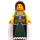 LEGO Female Peasant with Dark Green Robe Minifigure