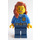 LEGO Female Politie Officer - Dark Oranje Haar minifiguur