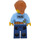 LEGO Female Politie Officer met Freckles en Paardenstaart minifiguur