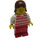 LEGO Female, Red and White Stripes Minifigure